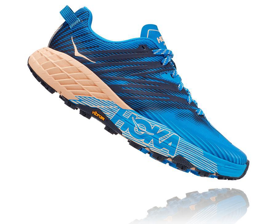 Hoka One One トレイルシューズ レディース 青 - スピードゴート4 - QY6452731